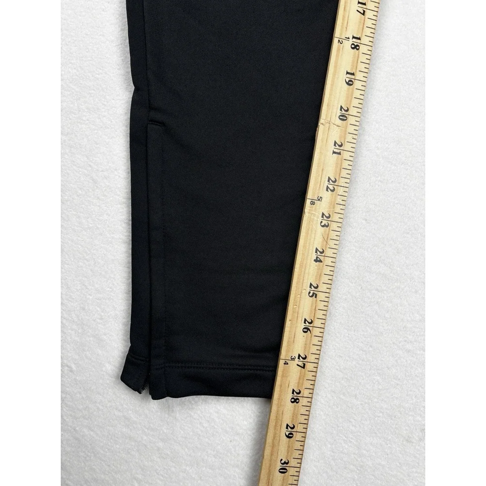 Nike Youth Small Dri-FIT Track Pants Black Athletic Zip‎ Ankle